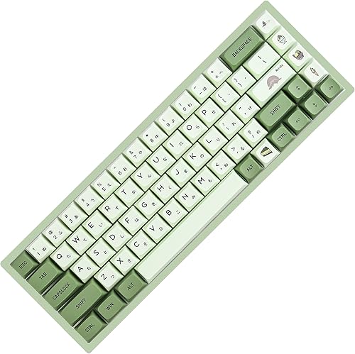 Miniatura 5 de Juego de teclas Matcha PBT de 122 teclas verdes para juegos, juego de teclas japonesas de perfil XDA Dye-Sub ANSI Layout para teclado Cherry MX
