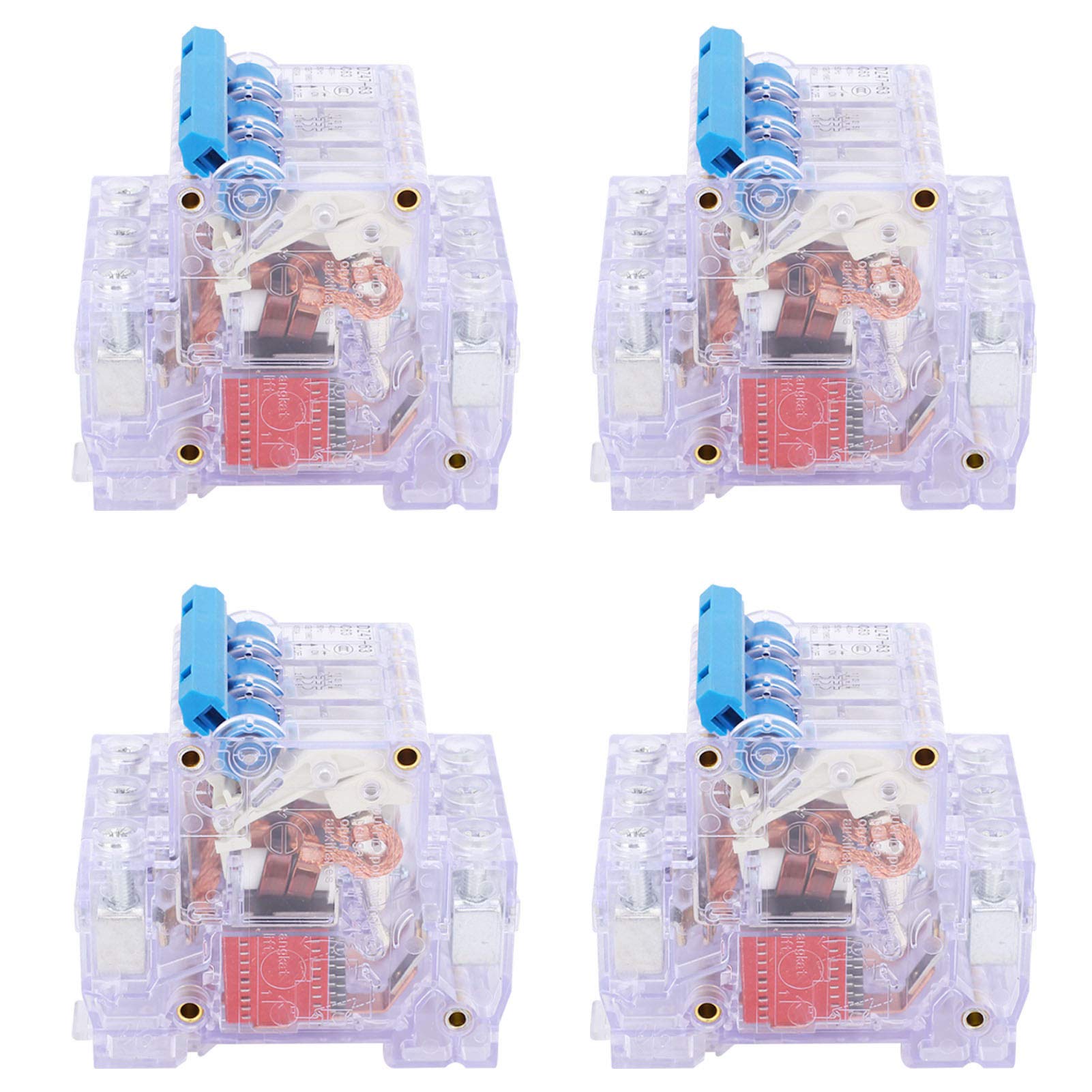 Disjoncteur transparent tripolaire de type D à haute visibilité mécanique