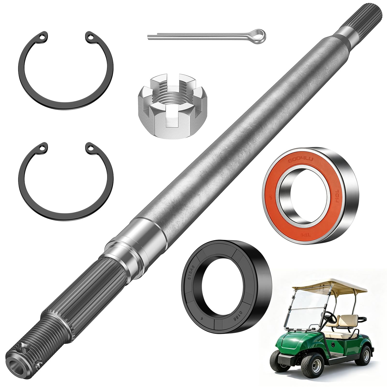 Amazon.com: DRIVE UP Rear Spline Axle Shaft for Yamaha Golf Cart