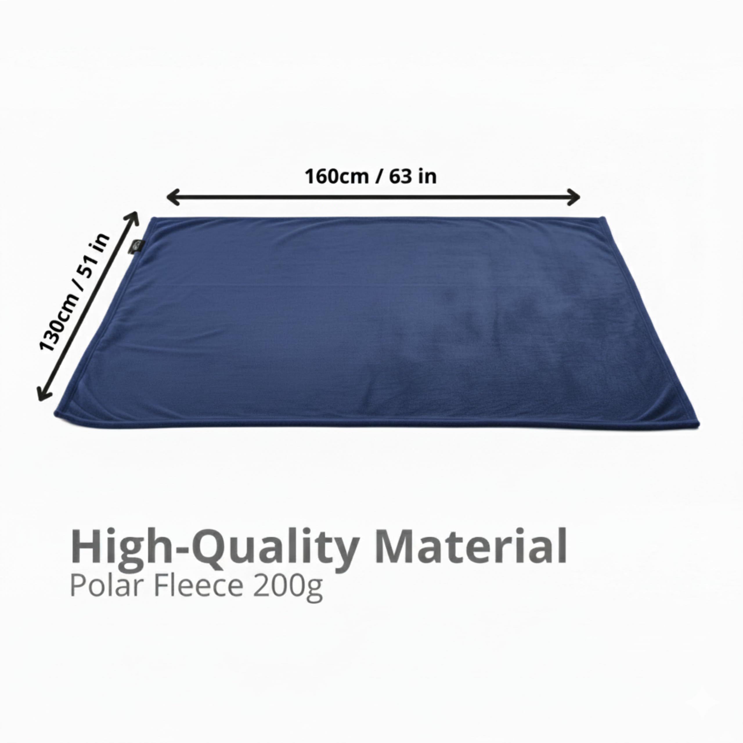 Manta Polar Navideña Mountain - 148x119 Cm, Estampado Renos, Antipilling, Suave Y Cálida Para Sofá, Cama O Viajes