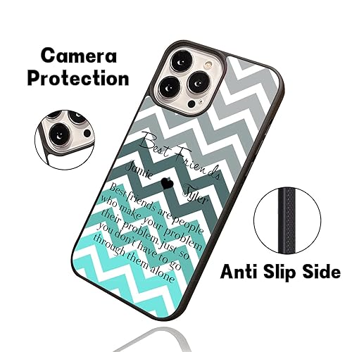 Miniatura 2 de Personalisation Name Phone Cases Hipster Infinity Chevron for Best Friends Girls Boys Women Tpu Aluminum Hard Back Applicable to Samsung Galaxy