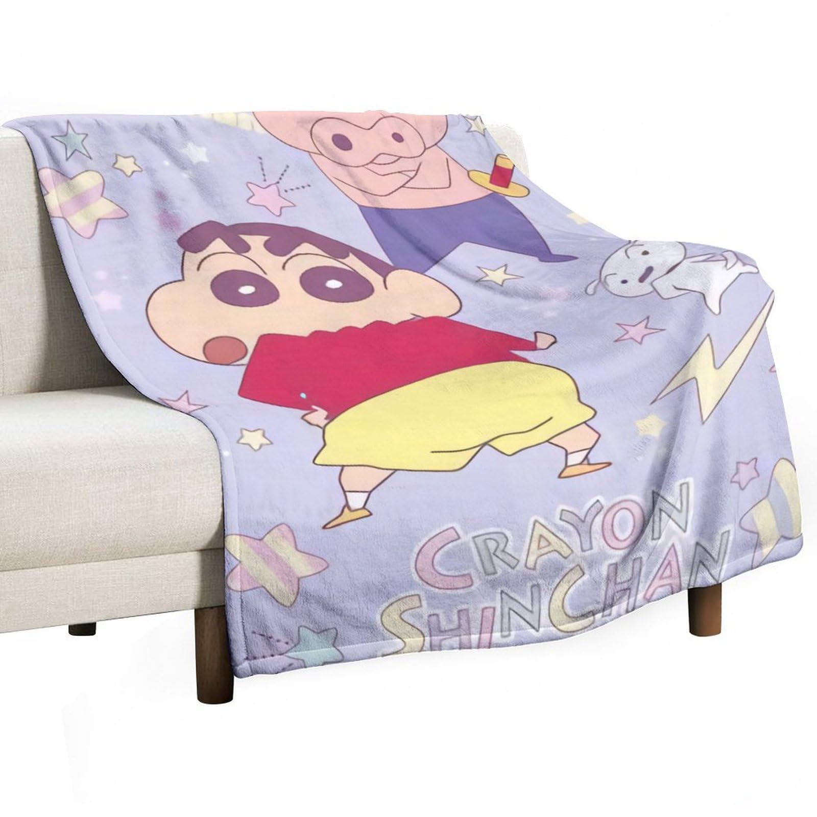 Amazon｜クレヨンしんちゃん ぶりぶりざえもん 毛布 ブランケット 夏用
