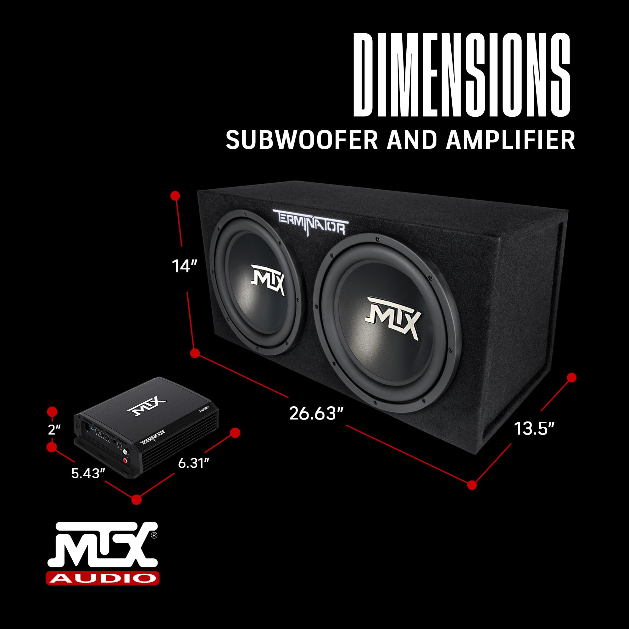 Amazon.co.jp: MTX 12インチ 1200W デュアルロードカーサブウーファー