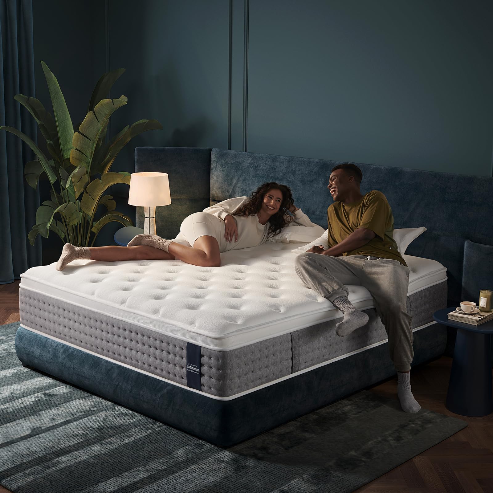 Photo 1 of DSOUL King Mattress 14 Inch,Medium Firm Hybrid with Memory Foam& Individually Wrapped Pocket Coils for Support,CertiPUR-US Certified