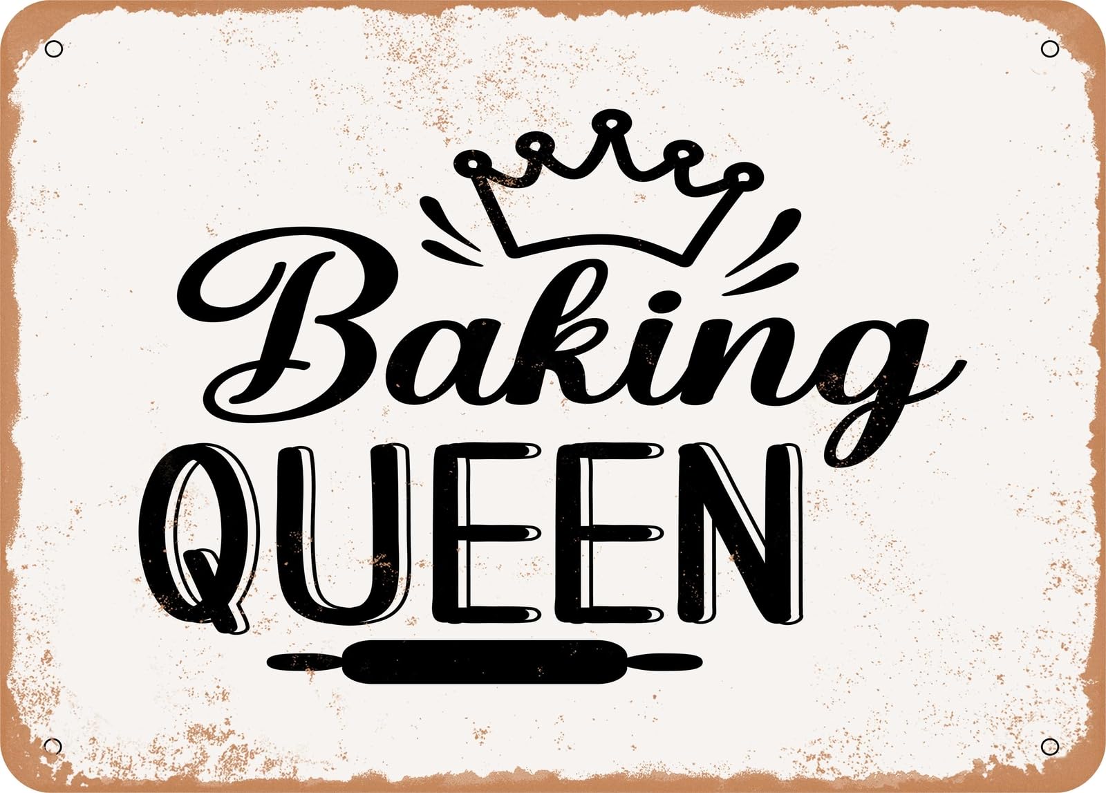 Metal Sign - Baking Queen - Vintage Look Sign home decor