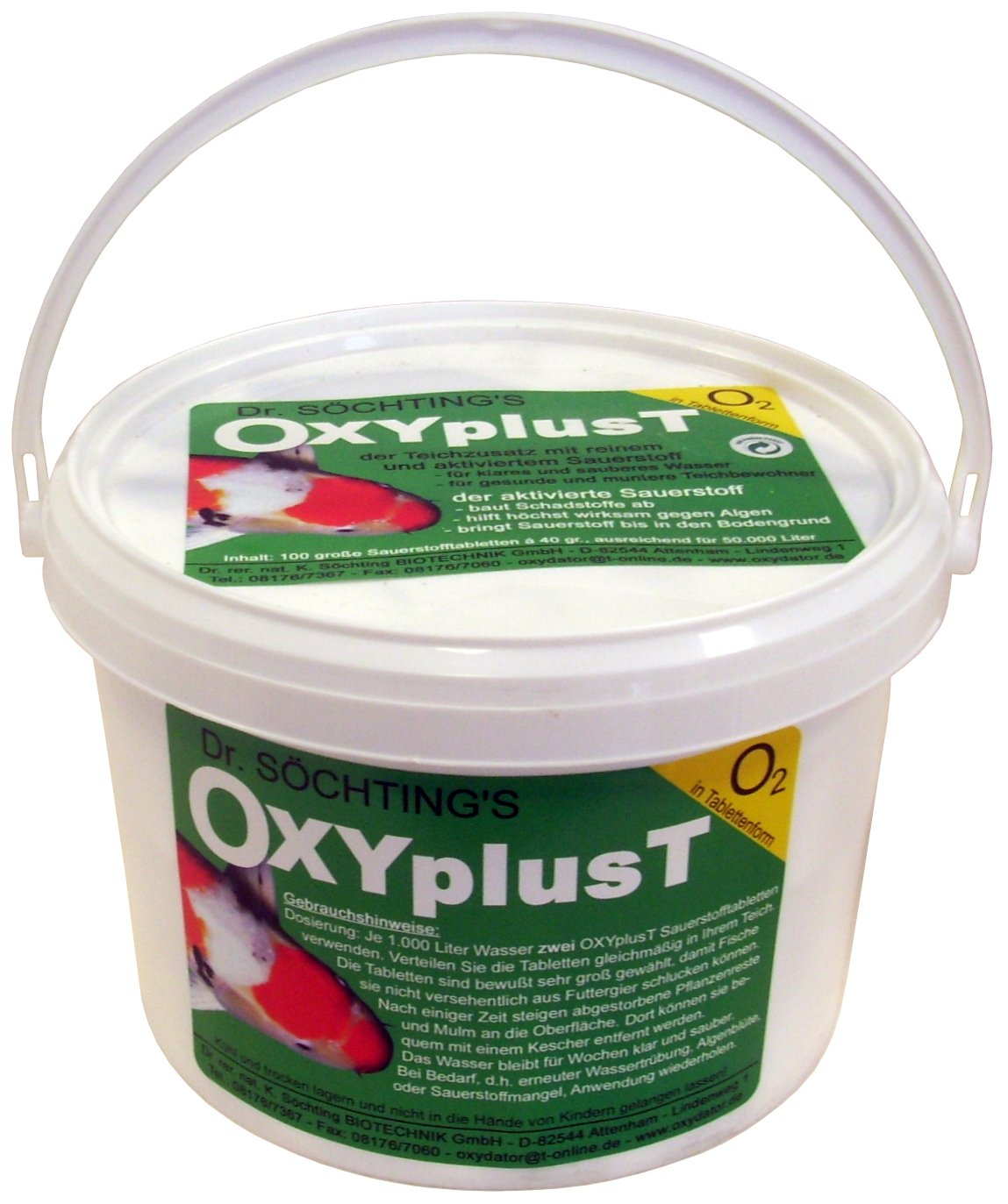 Söchting Oxydator it 3170518 Oxyplus T Ossigeno addizionale per laghetti da giardino