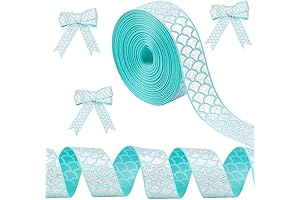 FINGERINSPIRE 10 Yards Mermaid Ribbon: Embark on a Marine Fantasy