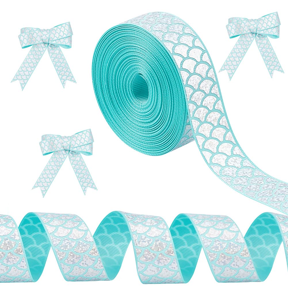 Amazon.com: FINGERINSPIRE 10 Yards Mermaid Ribbon Sky Blue