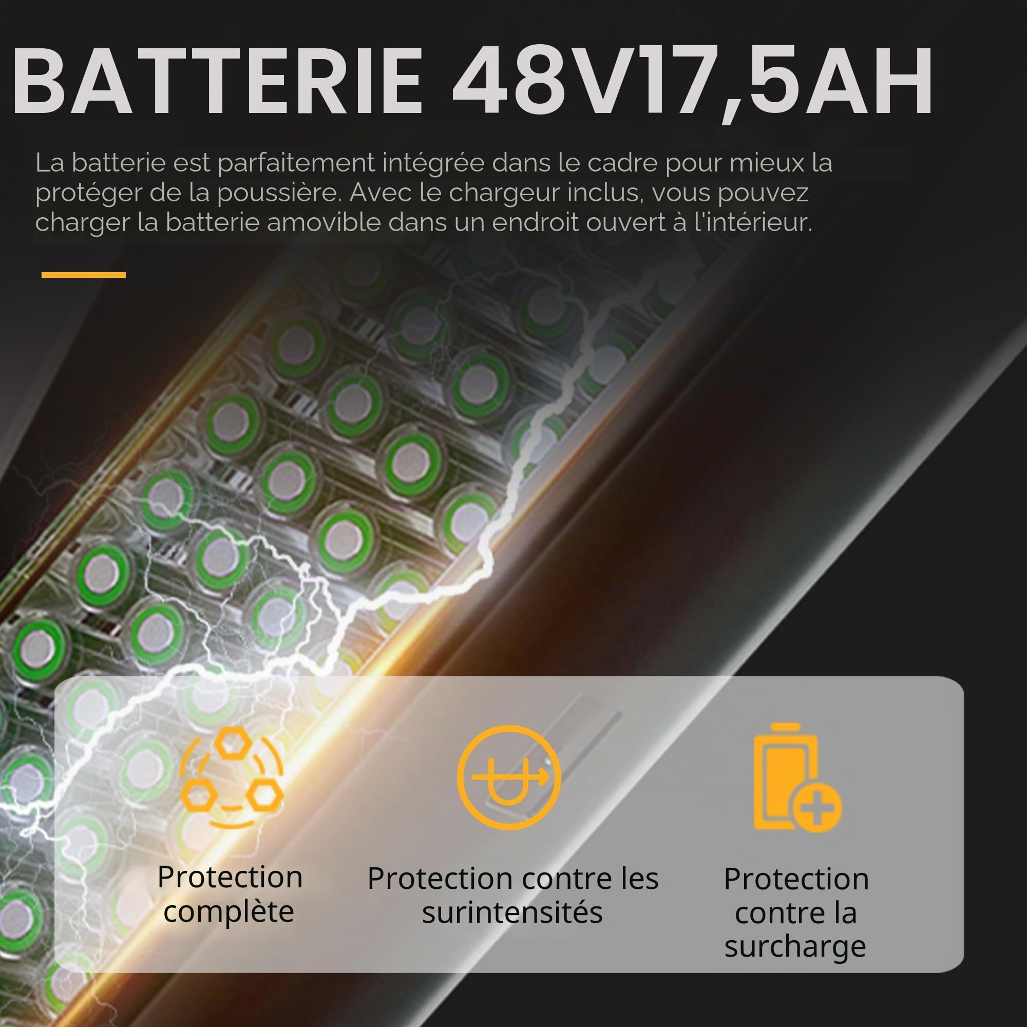 Vélos Électrique Vélo de Montagne électrique 26" VTT Électrique Batterie 17,5 Ah,7 Vitesses, E-Bike Urbain pour Adulte,Autonomie 50-70km