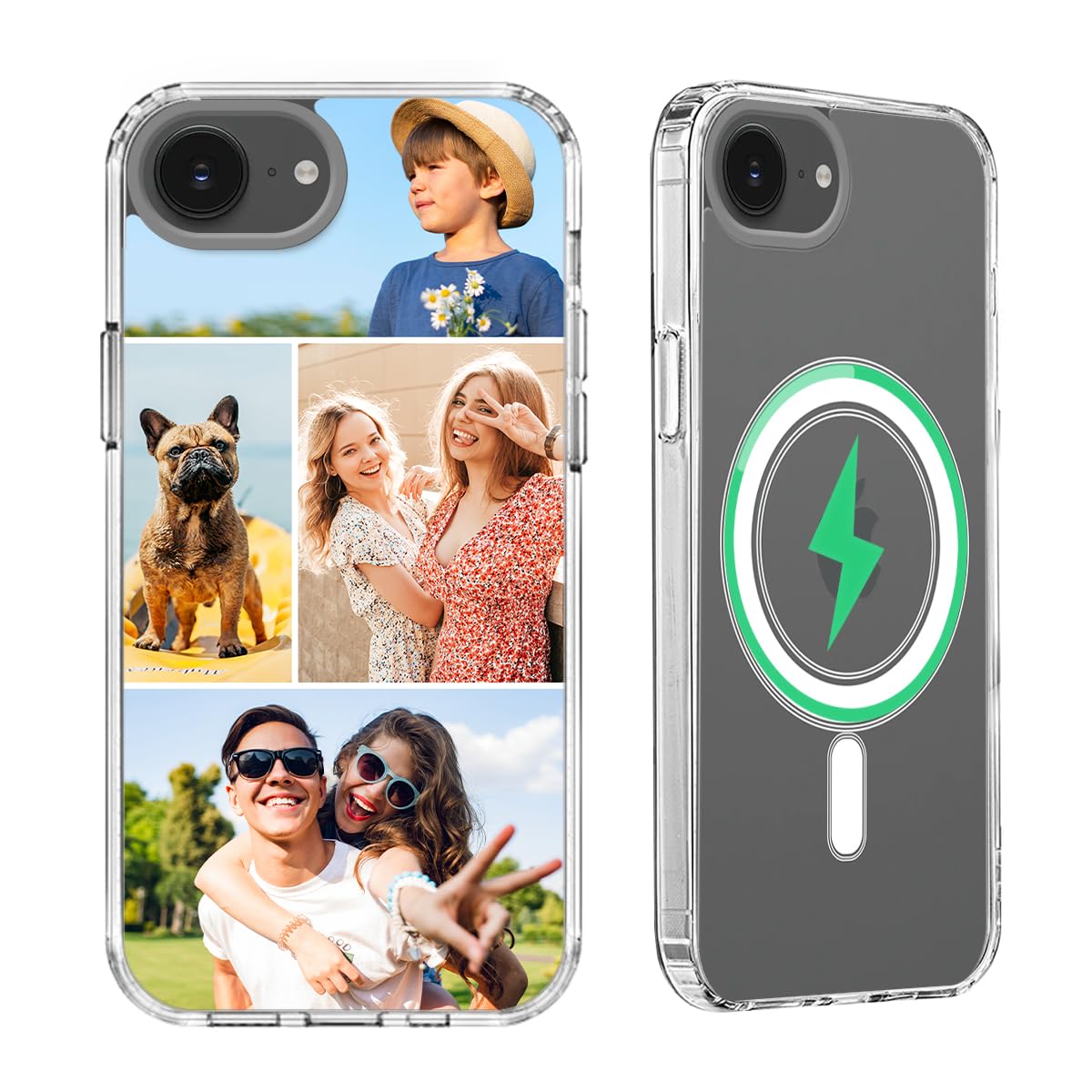Amazon.co.jp: iPhone 16e用カスタマイズフォトケース [MagSafe対応 