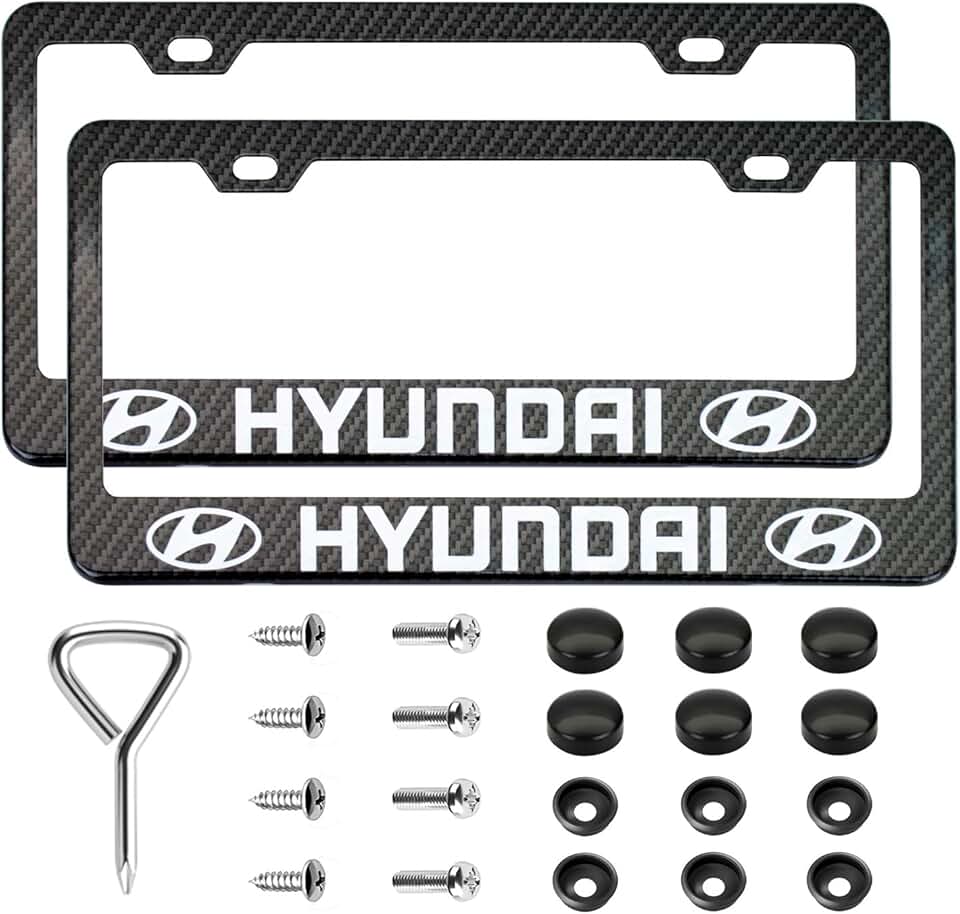 hyundai license plate frame