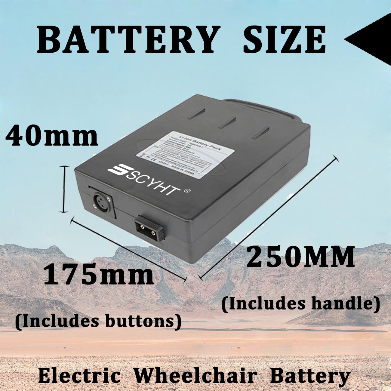 Batería Recargable 24 V 10 Ah Batería de Litio 12 Ah Baterías Iones Litio 24 V Baterías sillas Ruedas con Cargador y Estuche para Motores 200 W a 300 W,24v10ah