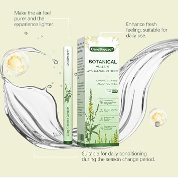 Revair Mullein Purifier Inhaler for Lungs, Professional Revair Mullein Inhaler with Natural Mullein Leaf Extract - for Lung Cleansing and Respiratory Comfort (1PC)