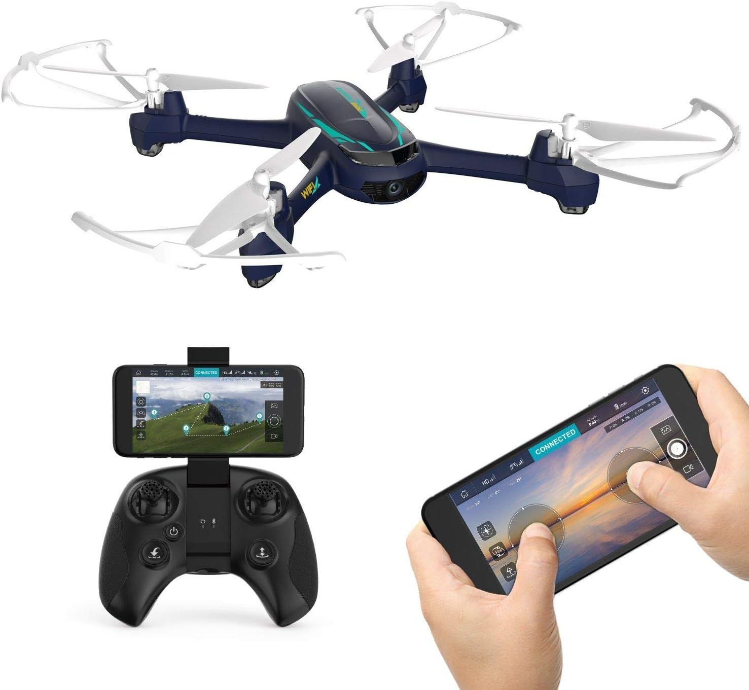 HUBSAN H216A X4 DESIRE PRO RC Drone Helicopter 1080P WiFi Camera Altitude Hold Waypoints Headless Mode