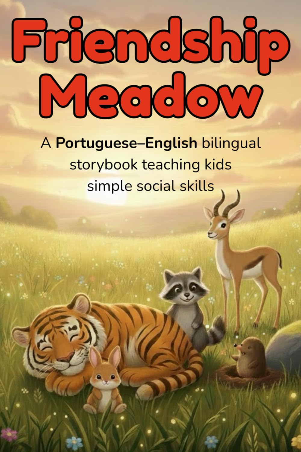 Friendship Meadow – A Portuguese–English bilingual storybook teaching kids simple social skills: A Portuguese–English bilingual children’s book with ... (Growing Together – Portuguese–English)