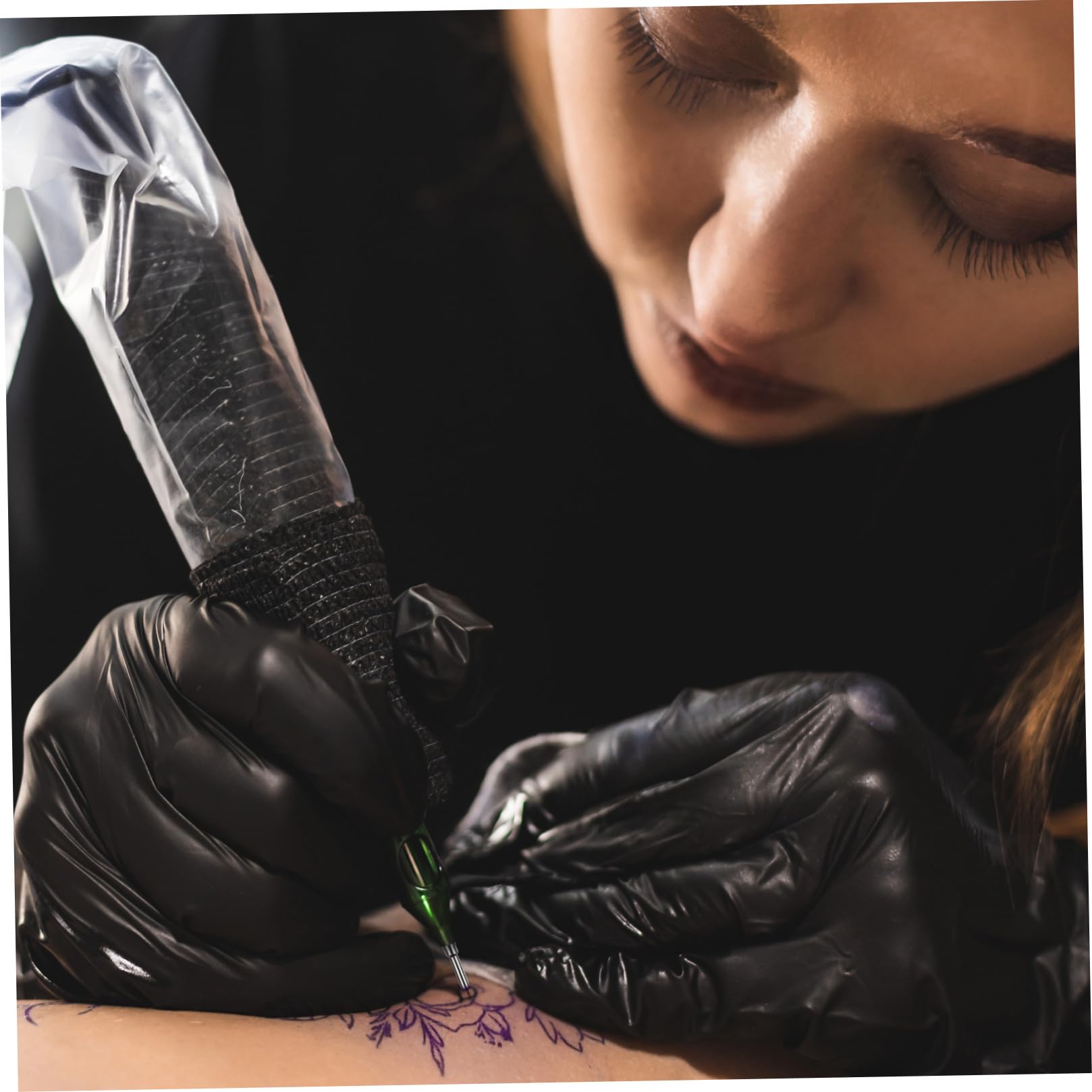 FOMIYES 60 Piezas para bolígrafo lápiz cejas lápiz de cejas puntos puntas líneas rotuladores marcadores de piel para stencil plantillas núcleos de pluma núcleos de lápiz de maquillaje