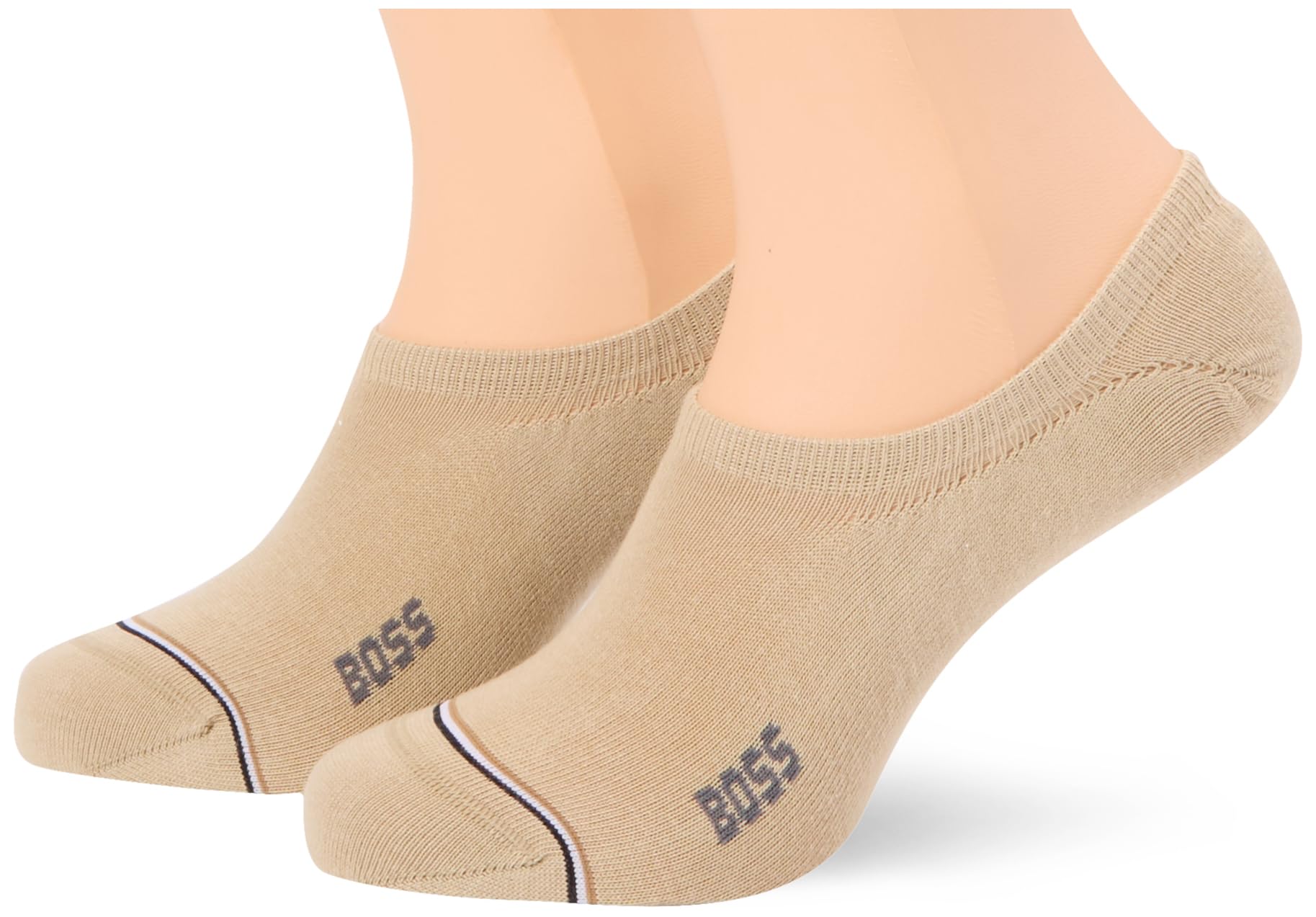 BOSSWomen's 2P LC Iconic CC W Invisible Socks, Light Beige275,