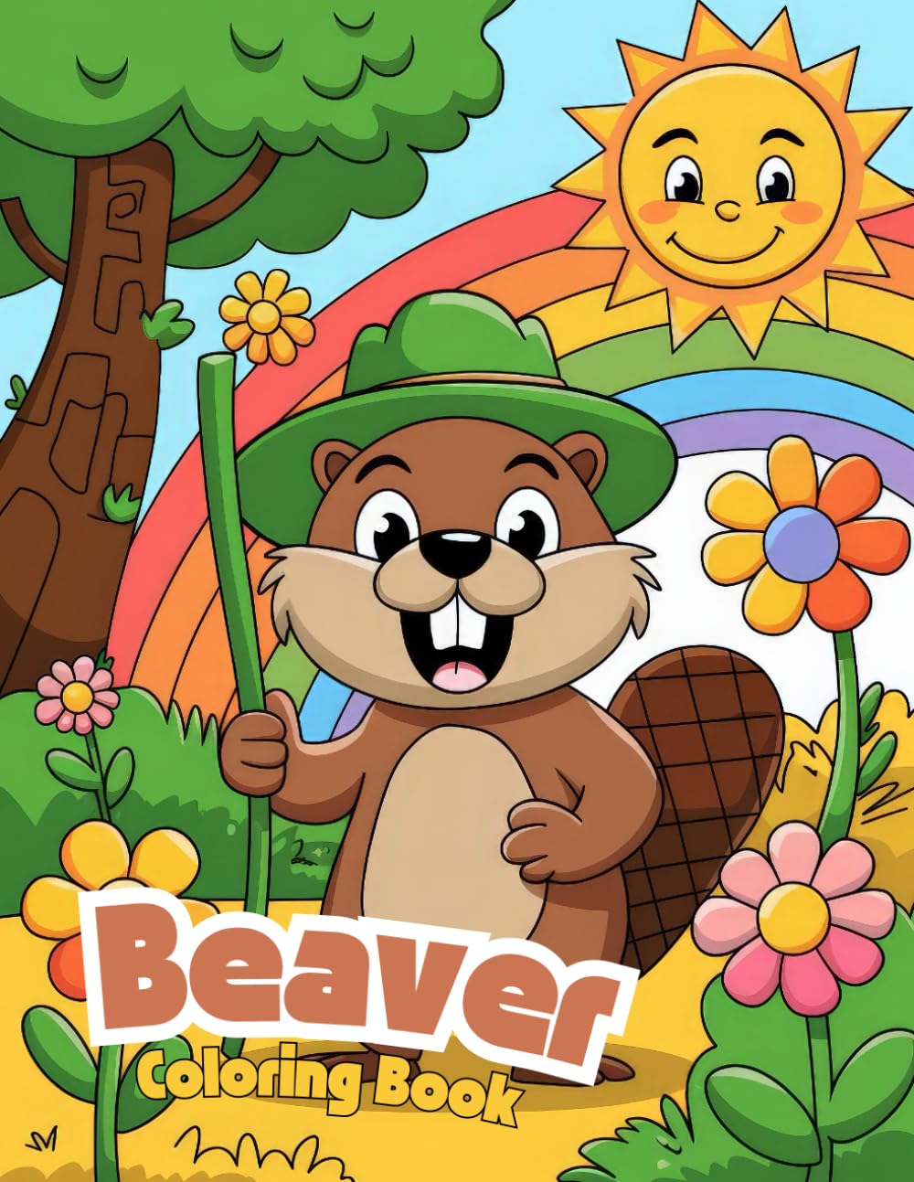 Beaver Coloring Book for Kids: Cute and Fun Beaver Coloring Pages for Children Ages 4-8