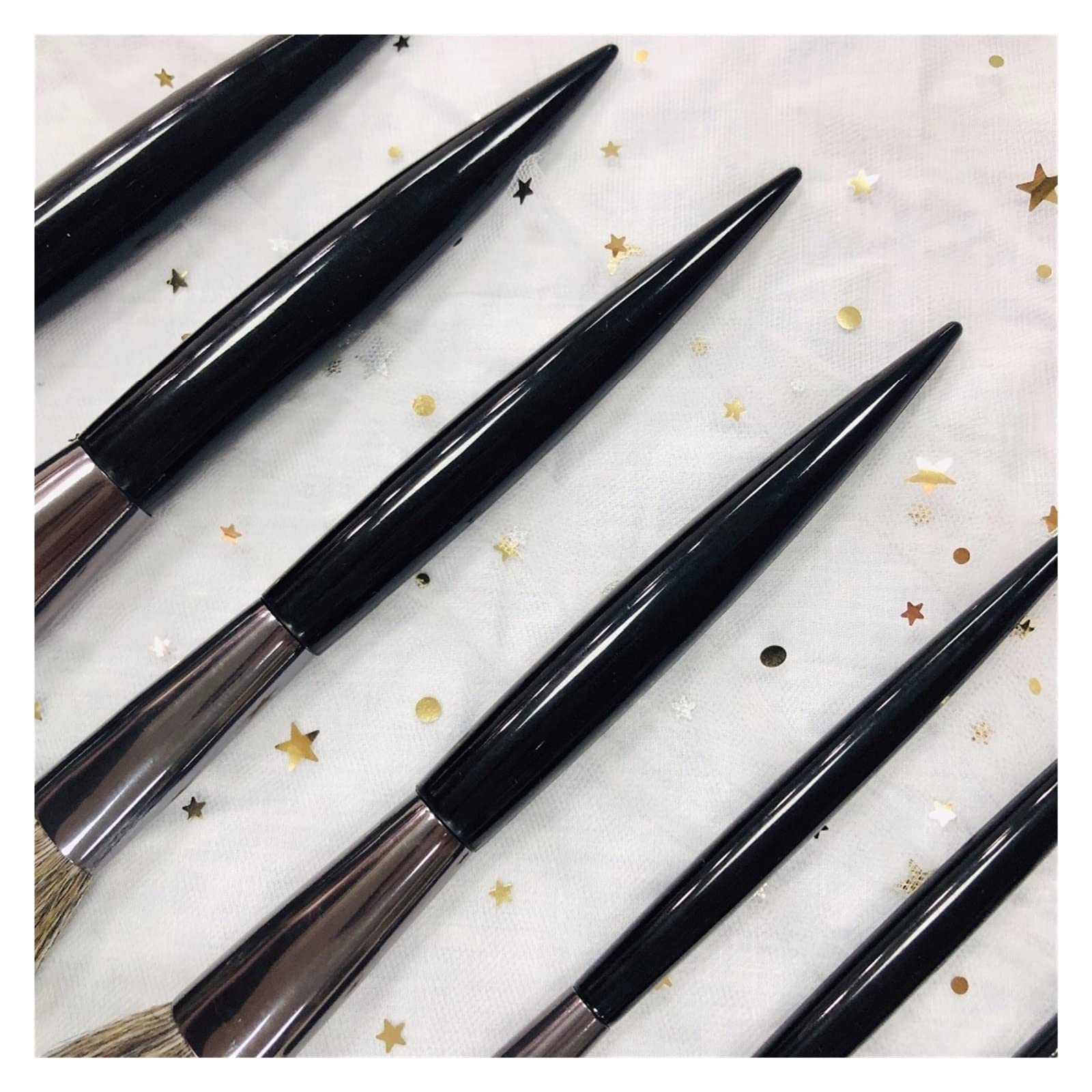 9 sztuk zestaw pędzli do makijażu Loose Powder Eyeshadow Blush Foundation Blending Highlight Lip Concealer zestaw pędzli do makijażu lingli