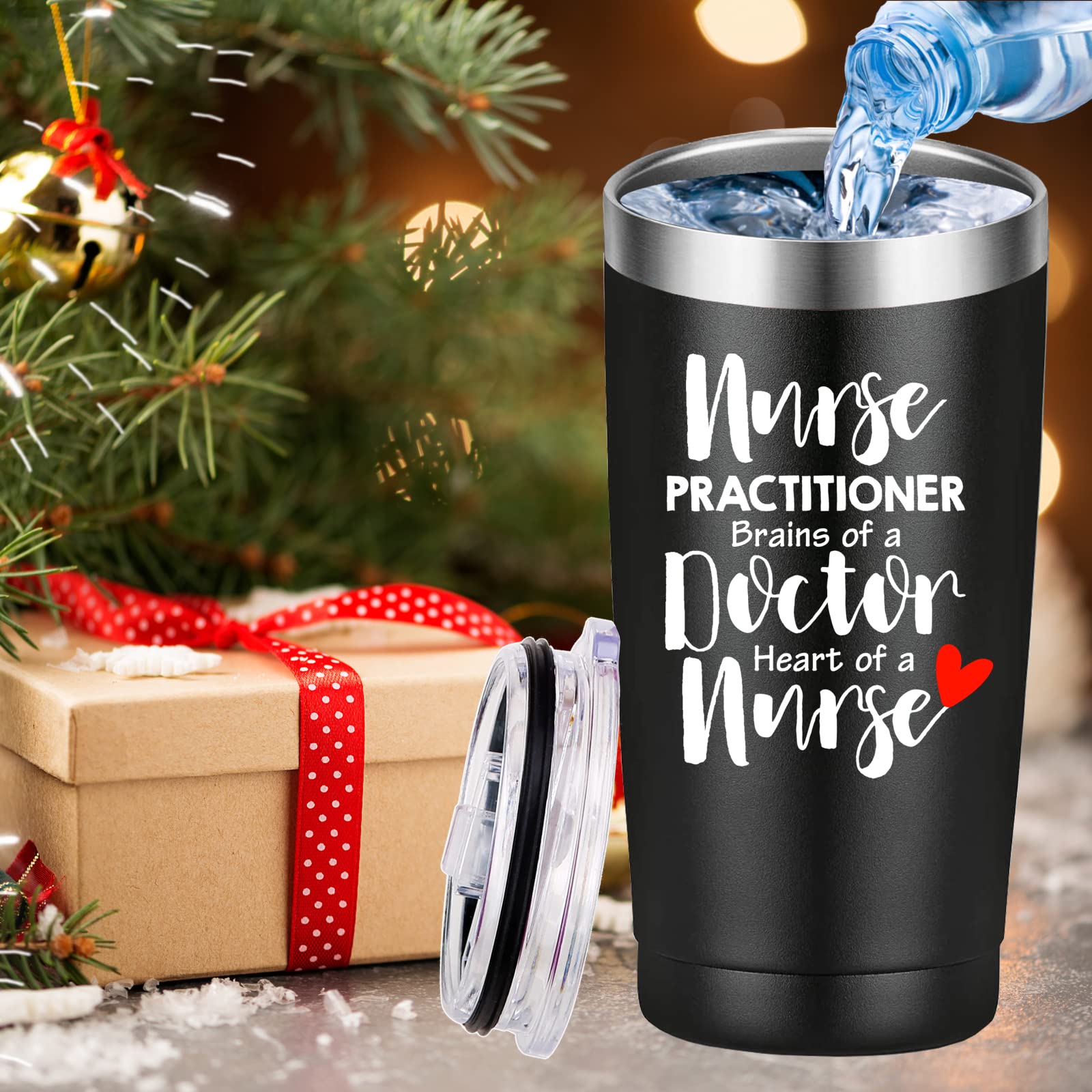 Amazon.com | Nurse Practitioner Brains Of A Doctor, Heart Of A Nurse Travel  Mug Tumbler.Nurse Practitioner Gifts for Friend Daughter Men Women.Nurse  Appreciation,Nursing School Graduation Gifts.(20 oz Black): Tumblers &  Water Glasses