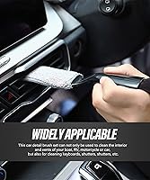 Vista 4 de Plumero universal 2 en 1 para limpieza de coche, herramienta de limpieza de coche, cepillo de doble cabeza, cepillo de detalles interiores