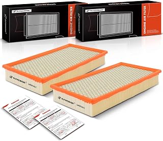 2-PC Engine Air Filter Compatible with Ford Freestar 2004-2007, Thunderbird 2002-2005 & Jaguar S-Type 2000-2003 & Lincoln LS 2000-2006 & Mercury Monterey 2004-2007