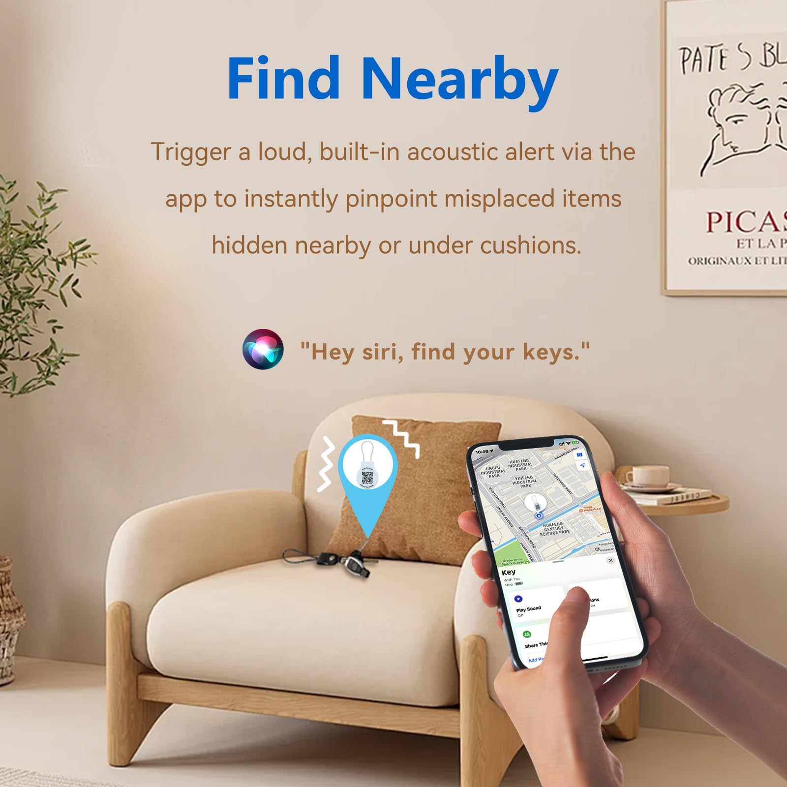 Pro 4-Pack 2-in-1 Smart Luggage Tracker & Case per AirTag, Finder integrato funziona con Apple Find My Network, impermeabile Lost-and-Found QR Code Tag con cavo antifurto per borsa [iOS solo]