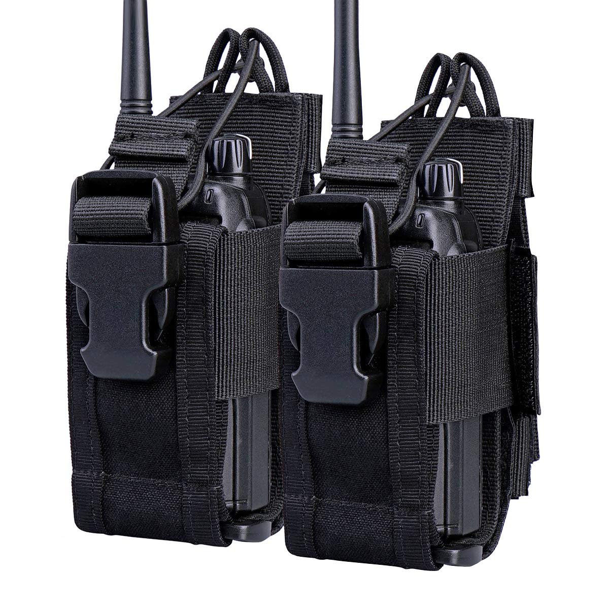 Funda Ajustable para Radio de Dos vías, de Nailon, para Walkie Talkie(2 Paquete)