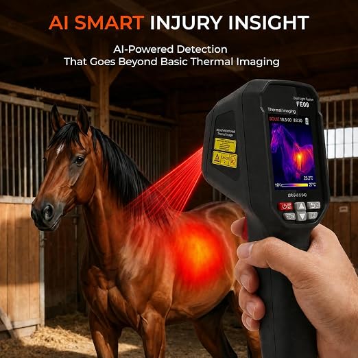 EquiThermis Equine Cámara Termográfica – Cámara Infrarroja Portátil para Caballos con Resolución Mejorada 240x240 miniatura 2