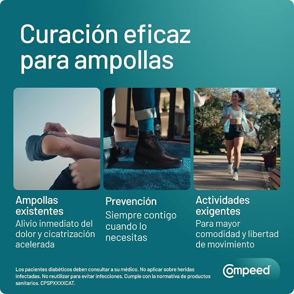 COMPEED Ampollas Medianas, Protección Contra Rozaduras, Pack 10 uds - 4