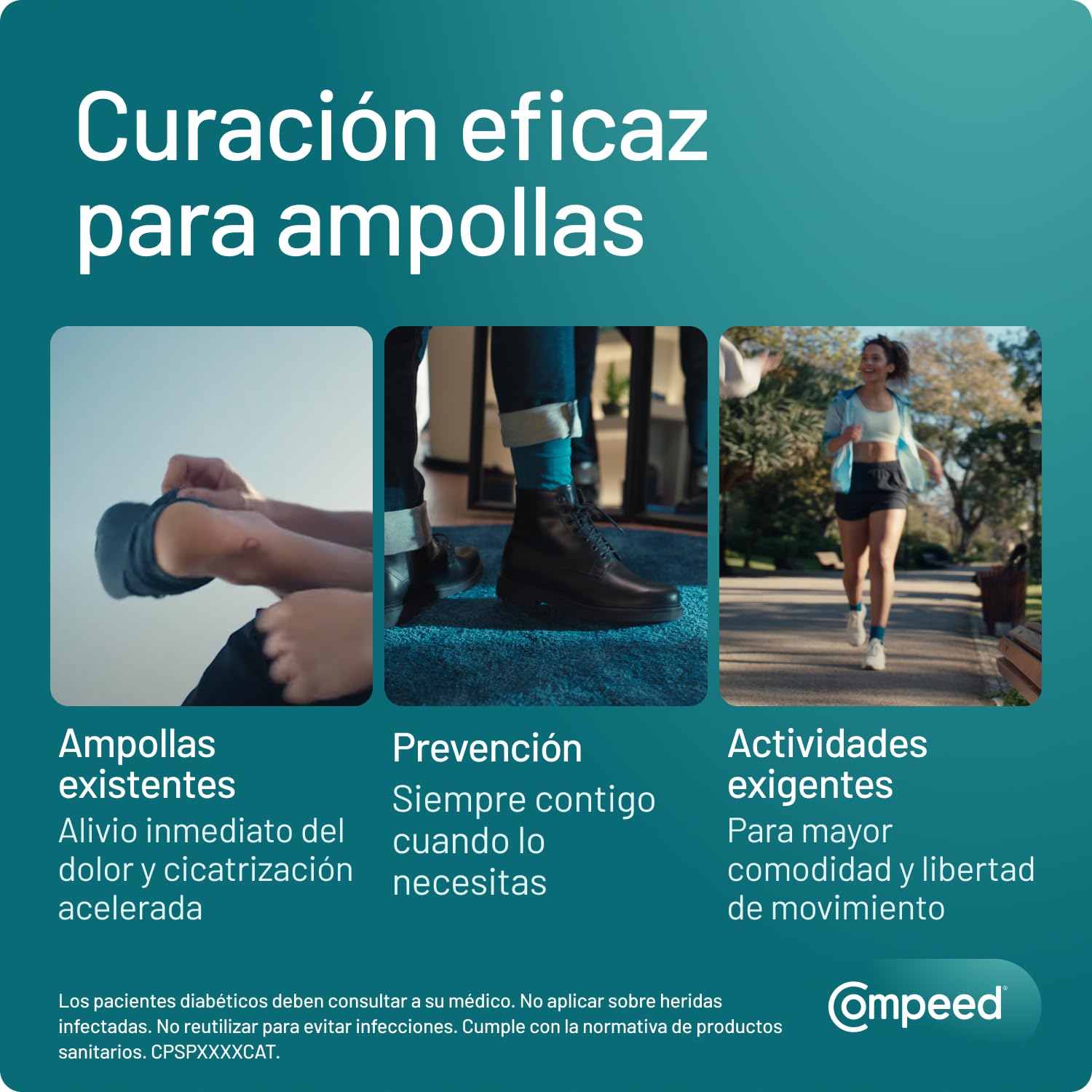 COMPEED Ampollas Medianas, Protección Contra Rozaduras, Pack 10 uds