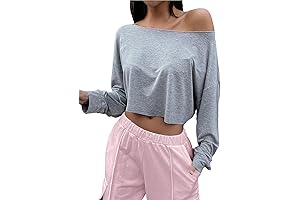 Off the Shoulder Workout Top for Women - a Perfect Fit for Your Fitness Style