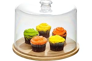 IDesign Small Cake Stand with Dome