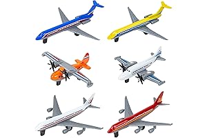 Toy Airplanes for Kids (6-pack) - Die-cast, Alloy