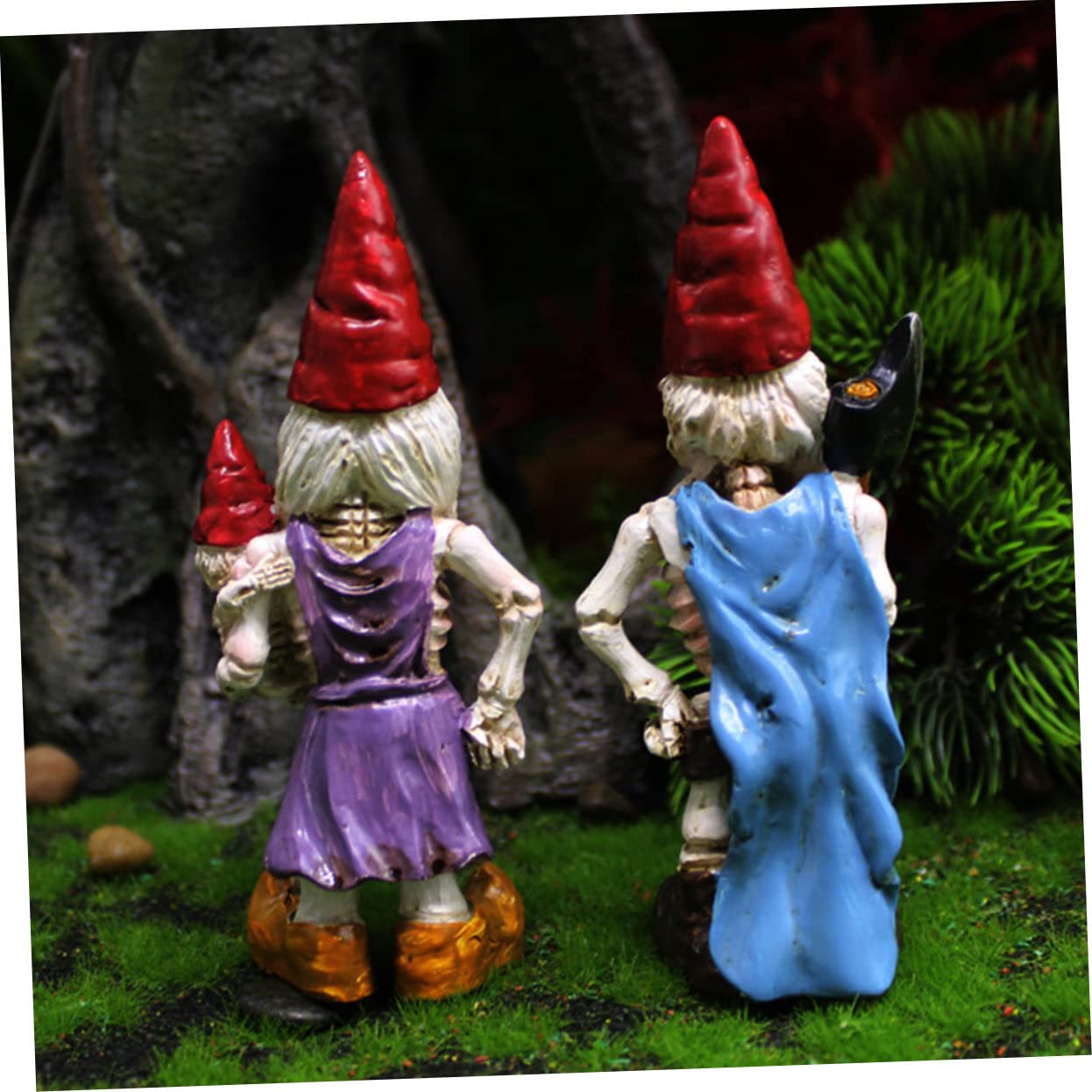 PRETYZOOM 12 Piezas Adorno De Esqueleto Enano Figurita De Esqueleto De De Halloween Adorno Colgante De Halloween Divertida Decoración De Jardín Estatuas De Calavera Miniatura Resina