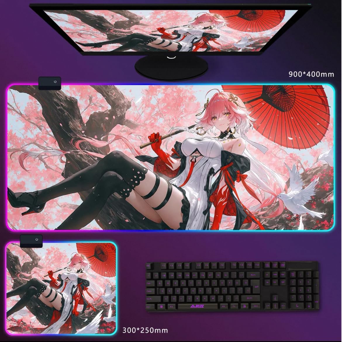 Amazon.co.jp: 鳴潮 グッズ マウスパッド LED 発光可能 鳴潮