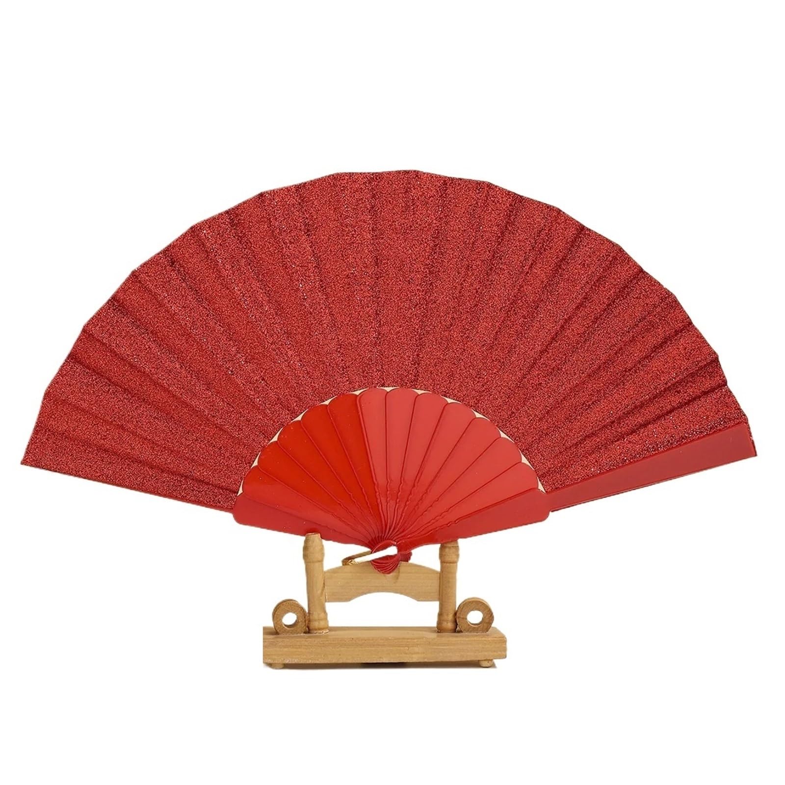 WLIHDB 3Pcs Vibrant Plastic Glitter Fan Foldable Clack Lightweight For Festivals for Summer(Color1)