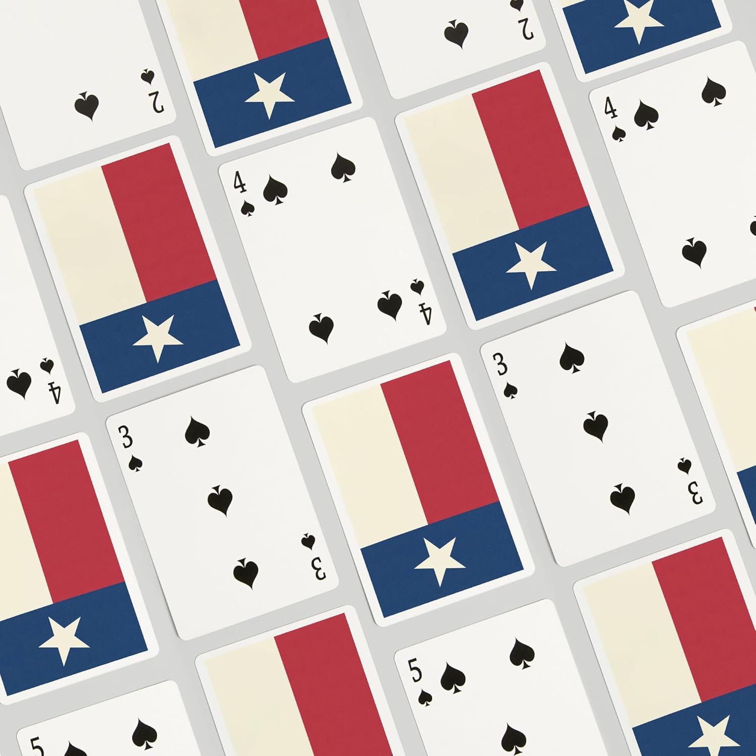 Texas Flag, Letterpress, 52 Playing Cards for Adults, Poker Size Card Deck