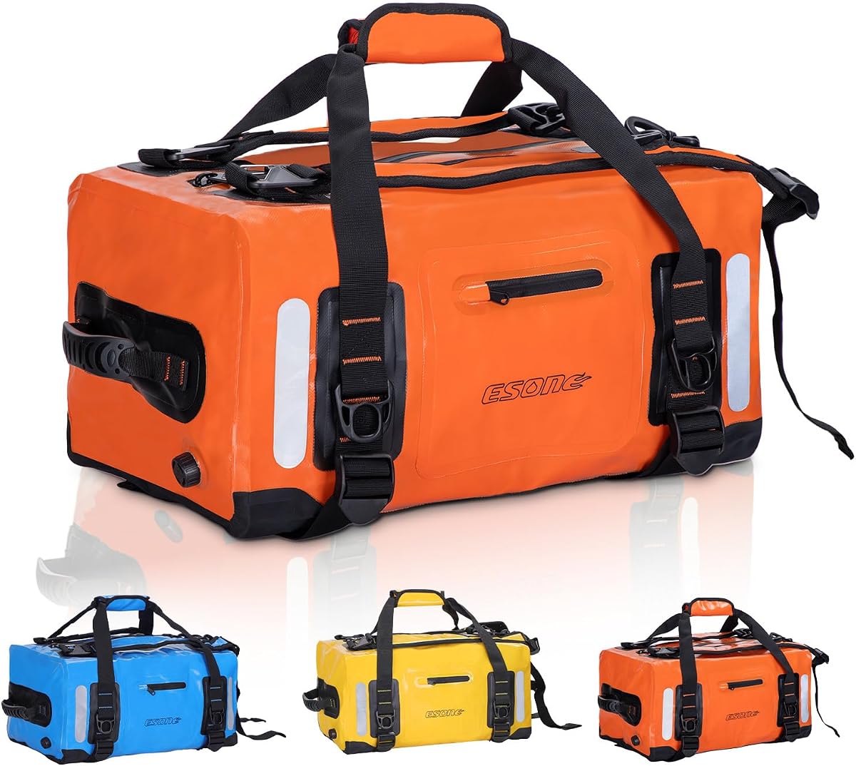 ESONE Bolsas secas Mochila impermeable para hombres/mujeres Bolsas secas para kayak Mochila impermeable para viajes Bolsa seca Mochila Bolsa de lona impermeable Aplicable Navegación Camping Paddle Board Surf (40 L)