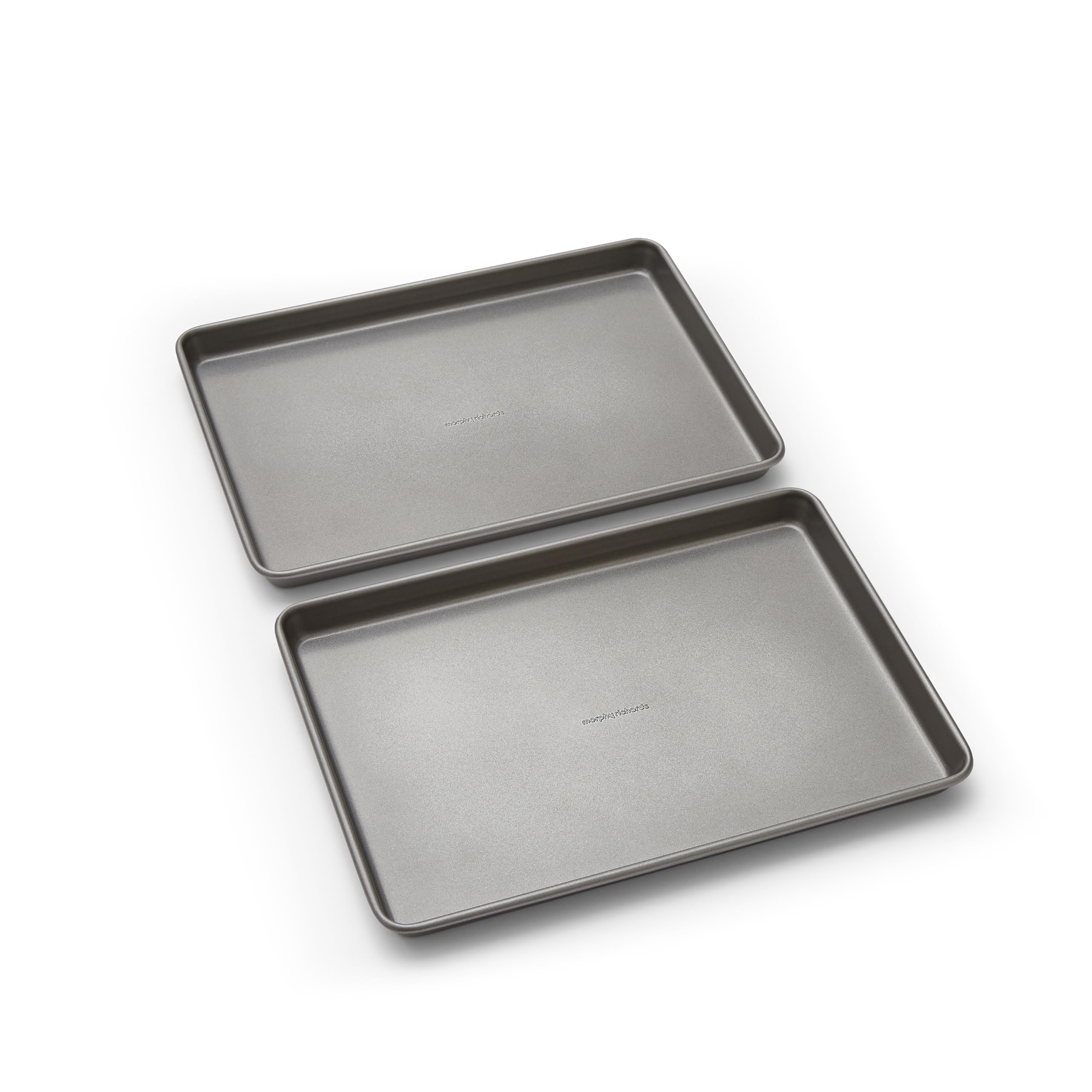 Morphy Richards Morphy Richards Oven Tray Set, 13"x9" – Heavy Duty Carbon Steel | Non-Stick Coating | Oven, Dishwasher & Freezer Safe | Ideal fo
