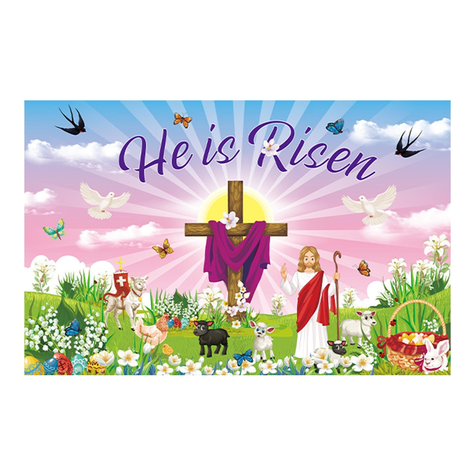 Easter Door Cover Easter Garage Door Decoration for Door Easter Decor-image-42