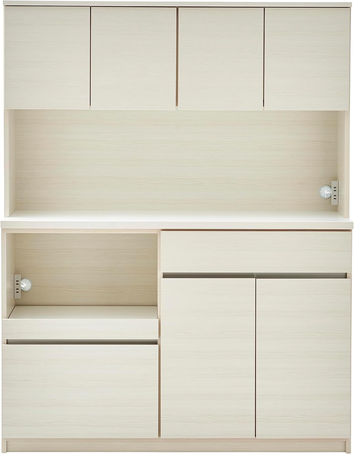 土井インテリヤ 食器棚 オープンボード セイル 約幅140×奥行45×高さ