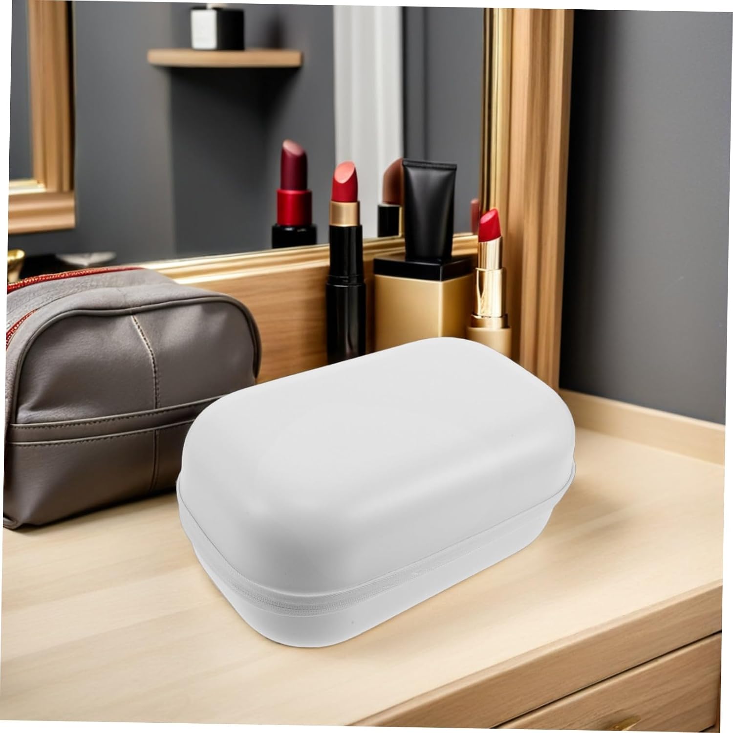 Portable Waterproof Eva Material with Removable Tray Hard Shell Carrying Bag for and Mesh Pocket Handsfree Storage Case Size Wearable Breast Pumps for Office and Public Spaces