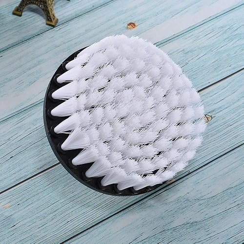 Miniatura 7 de Wixine 1 unids 5" blanco cepillo accesorio para limpieza de alfombras de cuero y tapicería kit