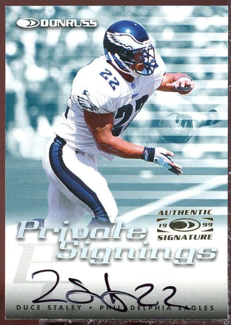 Duce Staley Card 1999 Donruss Private Signings #23 - Unsigned Football Cards