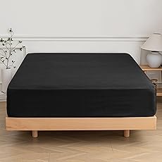 Elegant Comfort 1500 Premium Hotel Quality 1-Piece Fitted Sheet, Softest Quality Microfiber - Deep Pocket up to 16 inch, Wrinkle and Fade Resistant, Full, Black