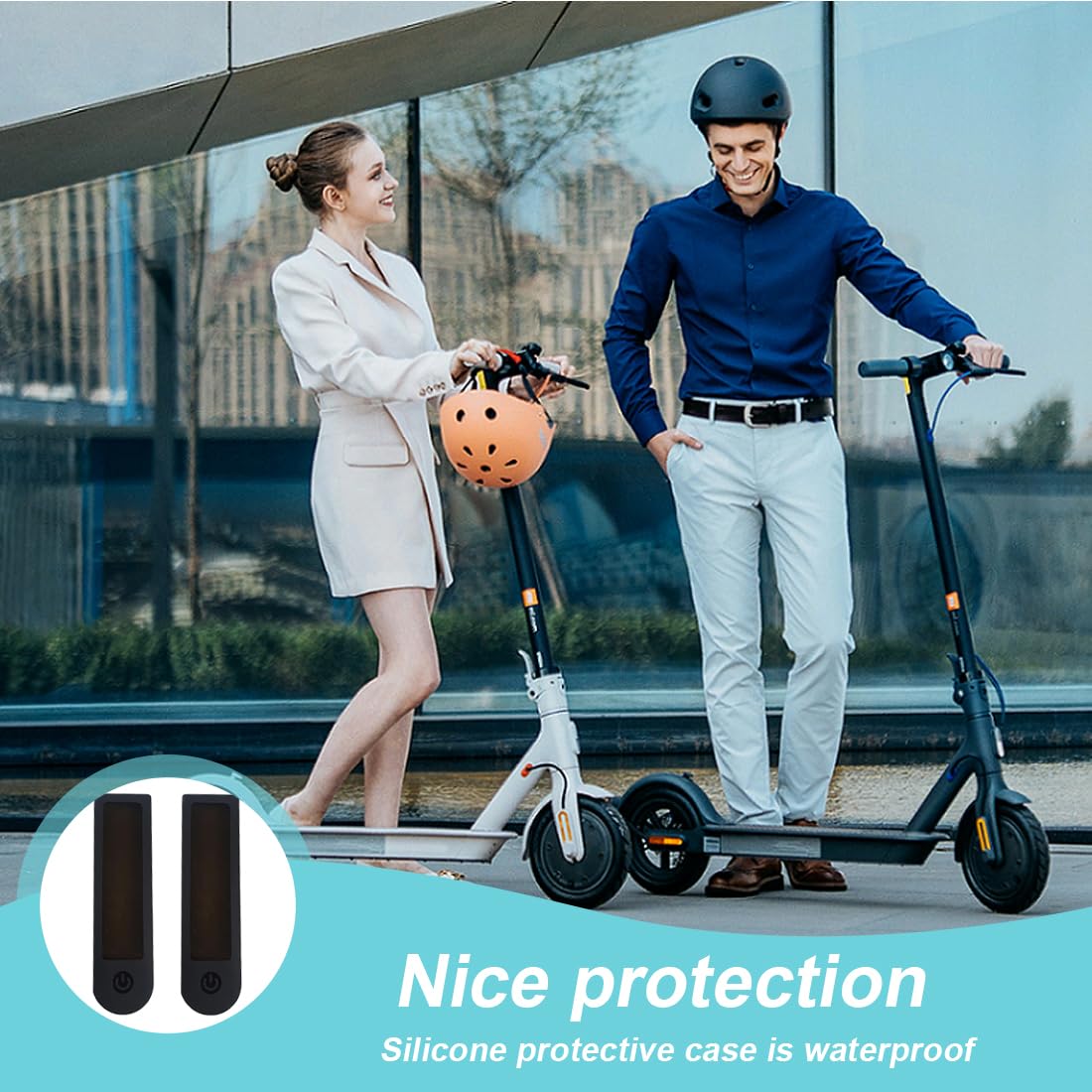 Housse de Protection Universelle pour Panneau d'affichage, Étanche, en Gel de Silice, Accessoires de Sports motorisés pour Scooter électrique, Pièces détachées en silicone pour scooters