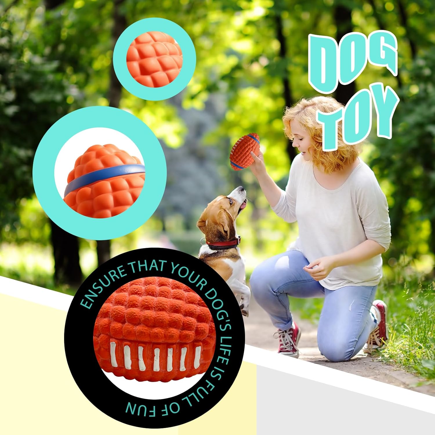 siouuioe Ball Interactive Dog Toys for Large Dogs Engaging Ball Toy Designed specifically for Large Dogs to Provide Mental Stimulation and Physical Exercise