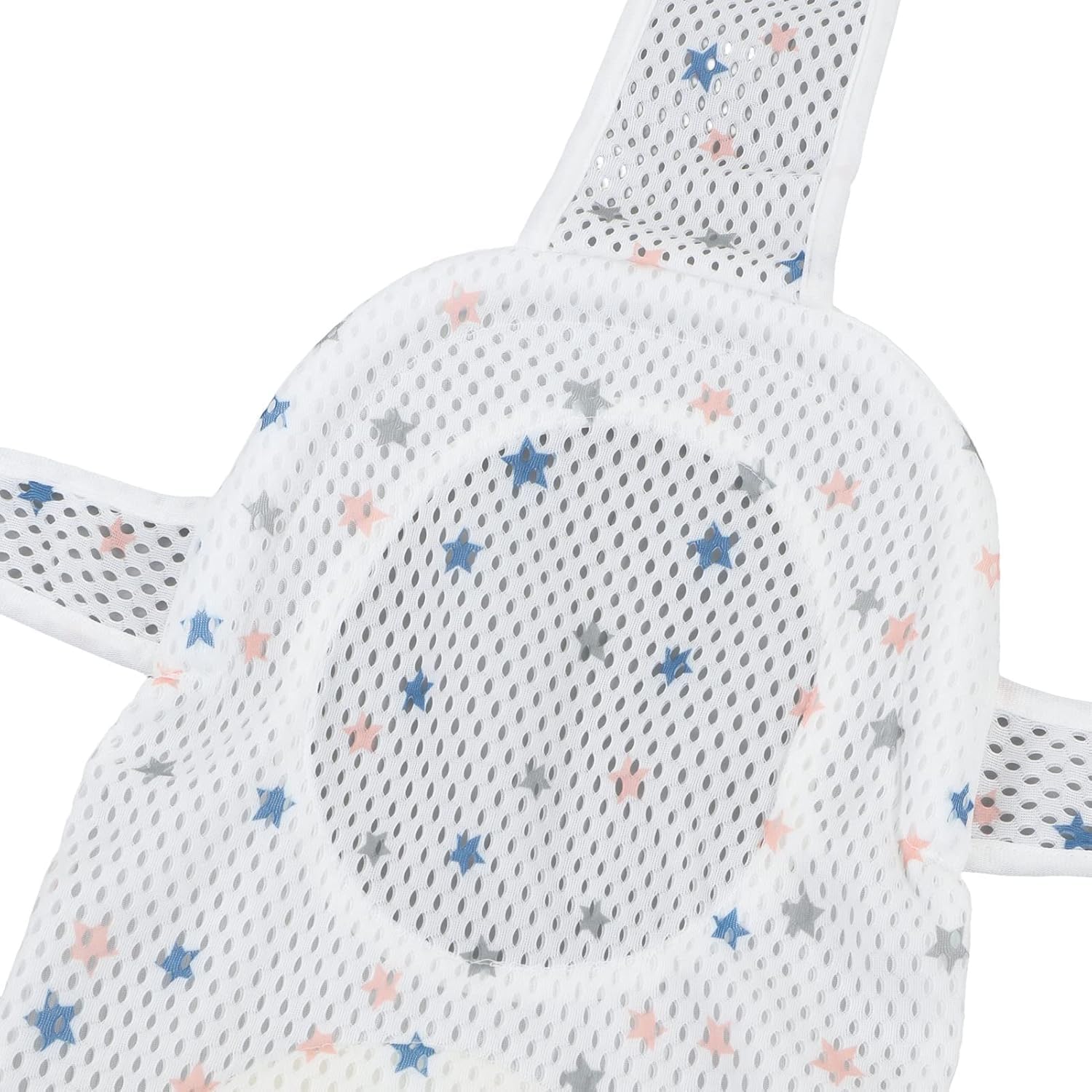 Voarge Red de Baño para Bebés, Asiento de Baño para Bebé Recién Nacido, Cojín de Baño Recién Nacido, Soporte de Baño Ajustable Plegable Flotante para bebé de 0 a 18 Meses (Estrellas regulares)