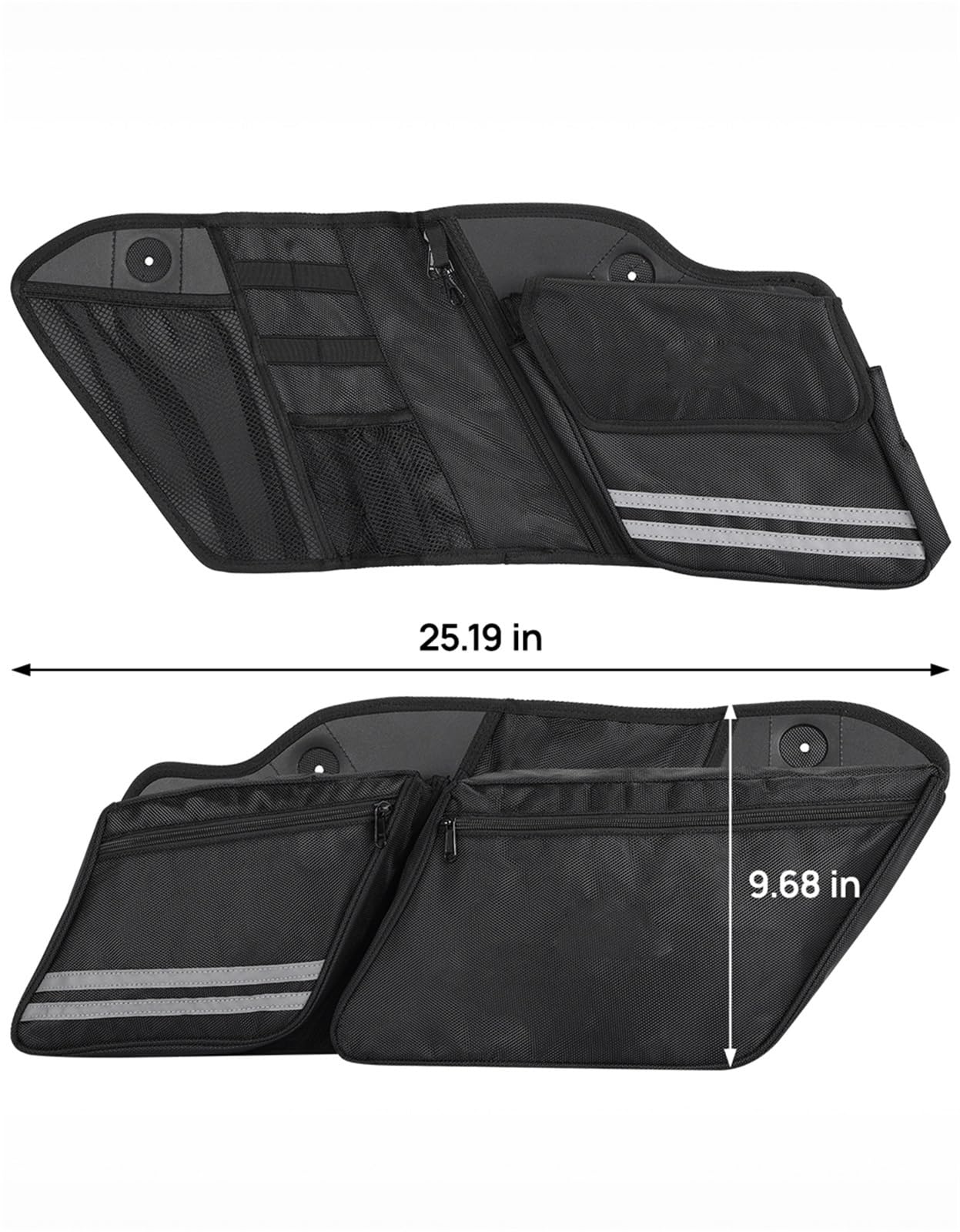 Organizzatori Di Borse Laterali Per Moto Borsa Da Sella Per Fodere 2 Pezzi Per Harley Per Davidson Touring Street Glide Road King Electra 2014-2023